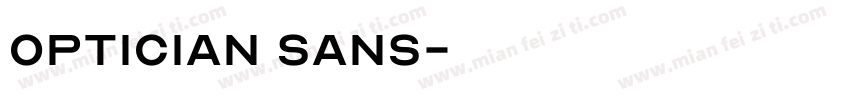 optician sans字体转换
